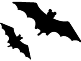 Sticker Custom Preview Image #025763 Animals Silhouettes Bats