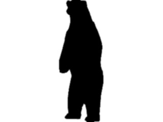 Sticker Custom Preview Image #025764 Animals Silhouettes Bear1