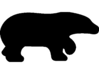 Sticker Custom Preview Image #025767 Animals Silhouettes Bear4