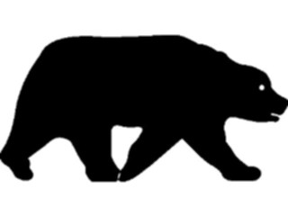 Sticker Custom Preview Image #025768 Animals Silhouettes Bear5