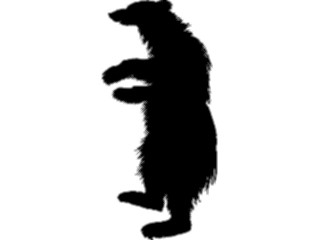 Sticker Custom Preview Image #025769 Animals Silhouettes Bear6