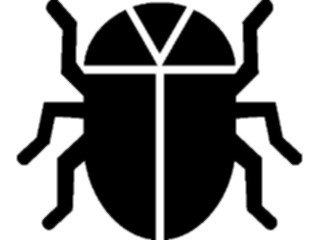 Sticker Custom Preview Image #025778 Animals Silhouettes Beetle