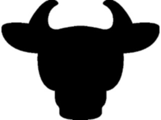 Sticker Custom Preview Image #025827 Animals Silhouettes Bull6