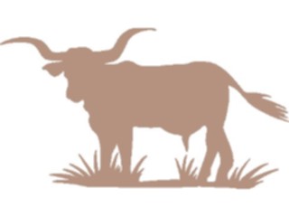 Sticker Custom Preview Image #025829 Animals Silhouettes Bull8