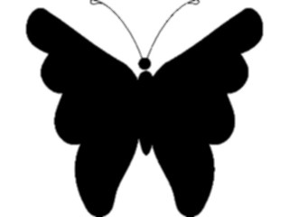 Sticker Custom Preview Image #025831 Animals Silhouettes Butterfly2