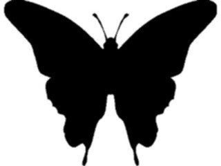 Sticker Custom Preview Image #025833 Animals Silhouettes Butterfly4