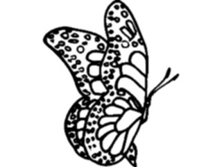 Sticker Custom Preview Image #025837 Animals Silhouettes Butterfly8