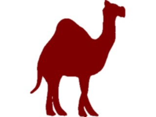 Sticker Custom Preview Image #025845 Animals Silhouettes Camel7