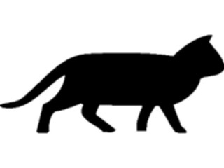 Sticker Custom Preview Image #025846 Animals Silhouettes Cat01