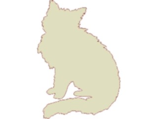 Sticker Custom Preview Image #025852 Animals Silhouettes Cat07