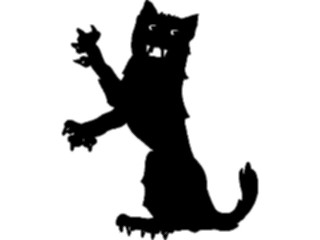 Sticker Custom Preview Image #025859 Animals Silhouettes Cat14