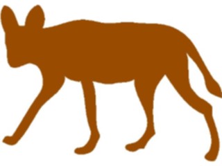 Sticker Custom Preview Image #025873 Animals Silhouettes Coyote1