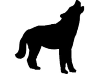 Sticker Custom Preview Image #025874 Animals Silhouettes Coyote2