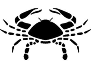 Sticker Custom Preview Image #025878 Animals Silhouettes Crab1