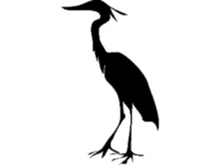 Sticker Custom Preview Image #025884 Animals Silhouettes Crane