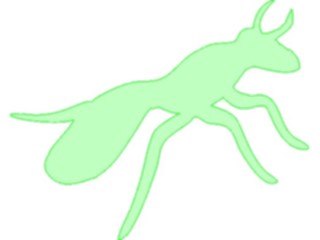 Sticker Custom Preview Image #025886 Animals Silhouettes Crawling Insect2