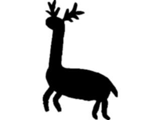 Sticker Custom Preview Image #025889 Animals Silhouettes Deer2