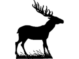 Sticker Custom Preview Image #025892 Animals Silhouettes Deer5