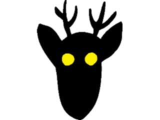 Sticker Custom Preview Image #025894 Animals Silhouettes Deer7