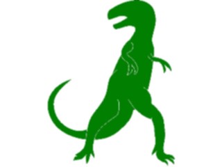 Sticker Custom Preview Image #025896 Animals Silhouettes Dinosaur1