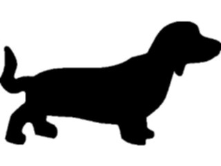 Sticker Custom Preview Image #025901 Animals Silhouettes Dog01