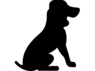 Sticker Custom Preview Image #025903 Animals Silhouettes Dog03