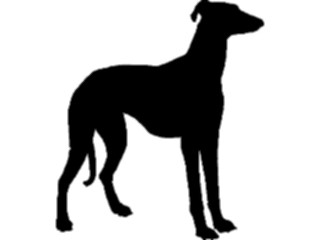 Sticker Custom Preview Image #025908 Animals Silhouettes Dog08