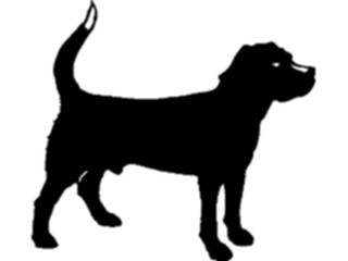 Sticker Custom Preview Image #025912 Animals Silhouettes Dog12