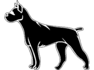 Sticker Custom Preview Image #025915 Animals Silhouettes Dog15