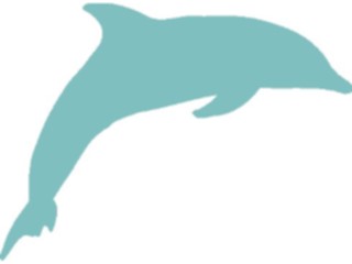 Sticker Custom Preview Image #025926 Animals Silhouettes Dolphin5