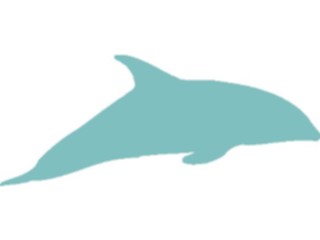 Sticker Custom Preview Image #025927 Animals Silhouettes Dolphin6