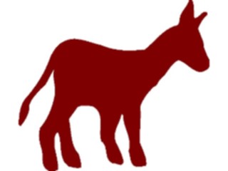 Sticker Custom Preview Image #025931 Animals Silhouettes Donkey3