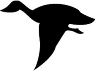 Sticker Custom Preview Image #025937 Animals Silhouettes Duck3