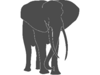 Sticker Custom Preview Image #025951 Animals Silhouettes Elephant1