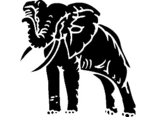 Sticker Custom Preview Image #025959 Animals Silhouettes Elephant9