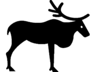 Sticker Custom Preview Image #025960 Animals Silhouettes Elk