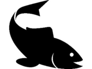 Sticker Custom Preview Image #025977 Animals Silhouettes Fish15