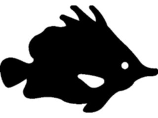 Sticker Custom Preview Image #025979 Animals Silhouettes Fish17