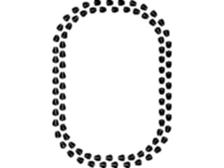 Sticker Custom Preview Image #026015 Animals Silhouettes Footprint Frame5