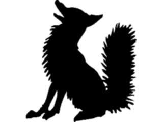 Sticker Custom Preview Image #026020 Animals Silhouettes Fox2