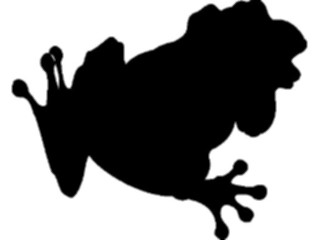 Sticker Custom Preview Image #026021 Animals Silhouettes Frog01