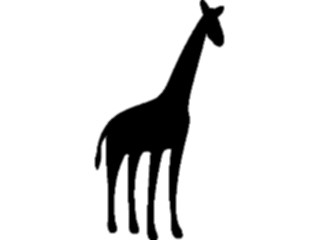 Sticker Custom Preview Image #026035 Animals Silhouettes Giraffe2