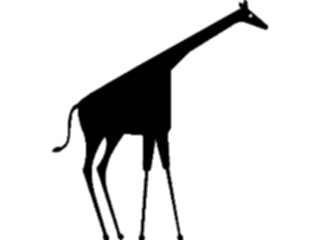 Sticker Custom Preview Image #026036 Animals Silhouettes Giraffe3