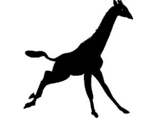 Sticker Custom Preview Image #026037 Animals Silhouettes Giraffe4