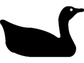 Sticker Custom Preview Image #026039 Animals Silhouettes Goose