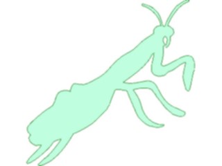 Sticker Custom Preview Image #026042 Animals Silhouettes Grasshopper2