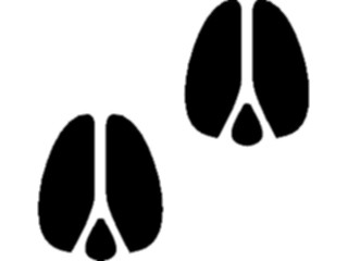 Sticker Custom Preview Image #026048 Animals Silhouettes Hoofprint1