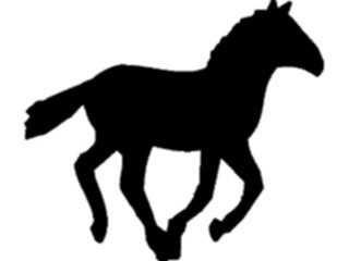 Sticker Custom Preview Image #026052 Animals Silhouettes Horse01