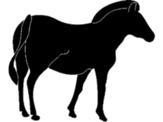 Sticker Custom Preview Image #026053 Animals Silhouettes Horse02