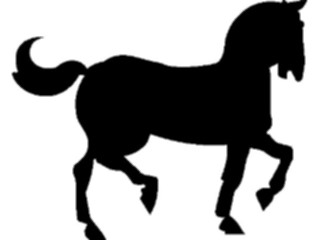 Sticker Custom Preview Image #026055 Animals Silhouettes Horse04